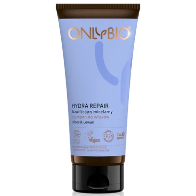OnlyBio Hydra Repair, Nawilżający micelarny szampon do włosów `Aloes & lewan`
