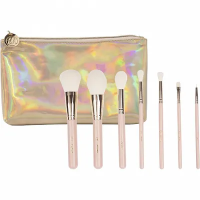 BH Cosmetics Brush Set Travel Series (Zestaw pędzli do makijażu + kosmetyczka)