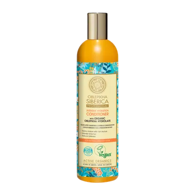 Natura Siberica Oblepikha Siberica Professional, Intensive Hydration Conditioner With Organic Oblepikha Hydrolate (Wegańska odżywka do włosów normalnych i suchych na bazie hydrolatu z rokitnika)