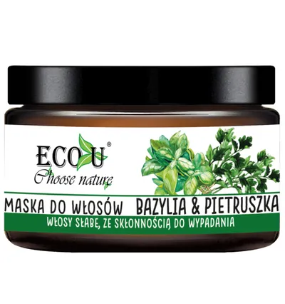 Eco U Maska do włosów słabych ze skłonnością do wypadania `Bazylia & pietruszka`