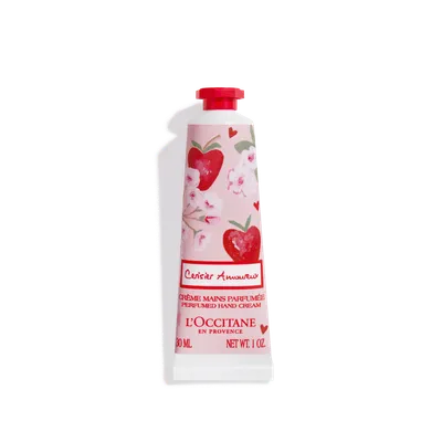 L'Occitane Cherry Blossom & Strawberry, Perfumed Hand Cream (Kwiat Wiśni i Truskawki, Perfumowany krem do rąk)