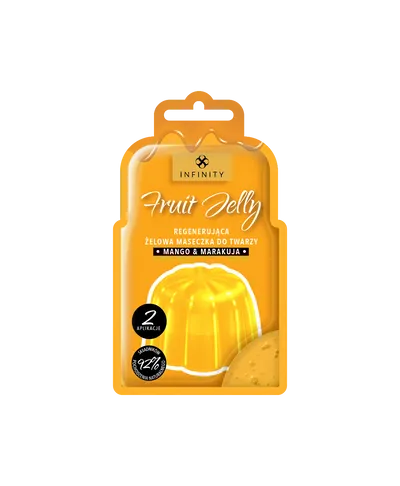 Infinity Fruit Jelly, Regenerująca maseczka do twarzy `Mango & Marakuja`