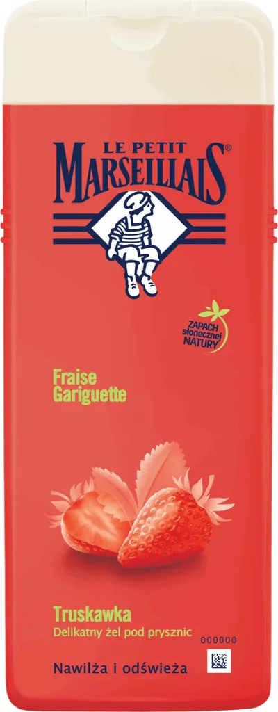 Le Petit Marseillais Fraise Gariguette, Gel Douche (Delikatny żel pod prysznic o zapachu truskawki)