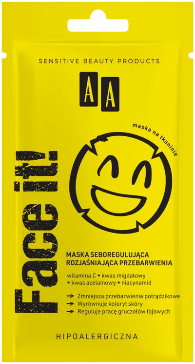 AA Face It!, Maska seboregulująca rozjaśniająca przebarwienia