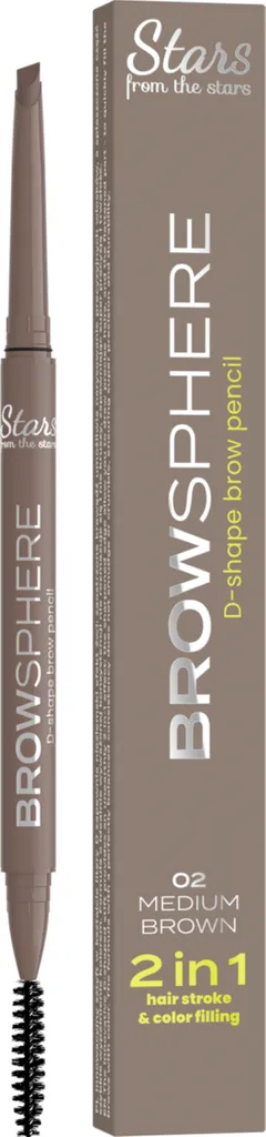 Stars from the stars Browshpere, 2in1 Hair Stroke & Color Filling Eyebrow Pencil (Kredka do brwi)