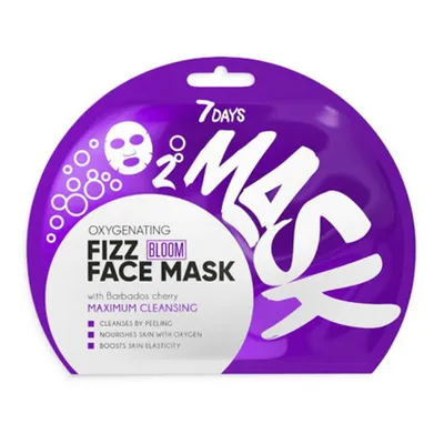 Vilenta 7 Days, Oxygenating Fizz Face Mask (Maseczka do twarzy `Wiśnia z Barbados`)
