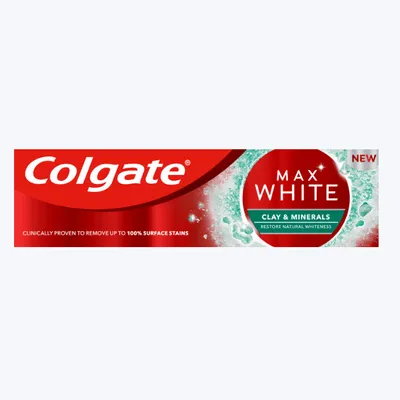 Colgate Max White, Clay & Minerals Toothpaste (Wybielająca pasta do zębów `Glinka i minerały`)
