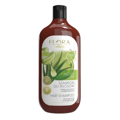 Vis Plantis Flora, Shampoo For Dry and Colored Hair (Szampon do włosów przesuszonych i farbowanych z aloesem)