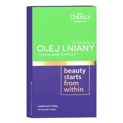 L'biotica Loveliness, Olej Lniany & Witaminy A+E  w kapsułkach