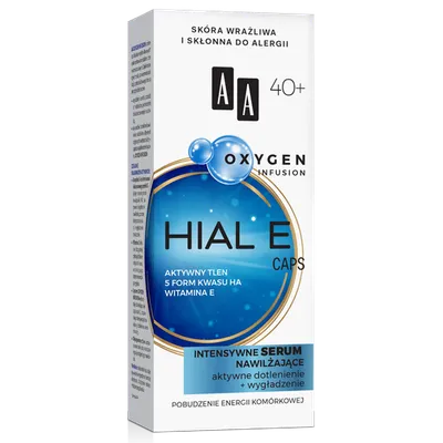 AA Oxygen Infusion, Hial E Caps, Intensywne serum nawilżające 40+