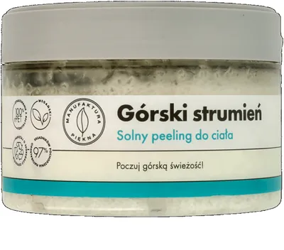 Manufaktura Piękna Solny peeling do ciała `Górski strumień`