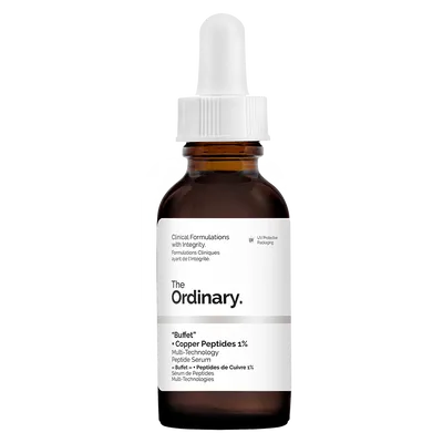 The Ordinary “Buffet” + Copper Peptides 1% Multi-technology Peptide  Serum (Przeciwzmarszczkowe peptydowe serum do twarzy)