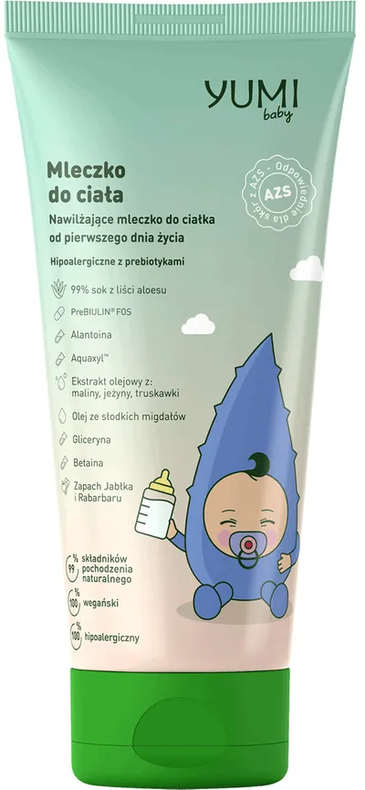 Yumi Baby, Nawilżające mleczko do ciała od pierwszego dnia życia