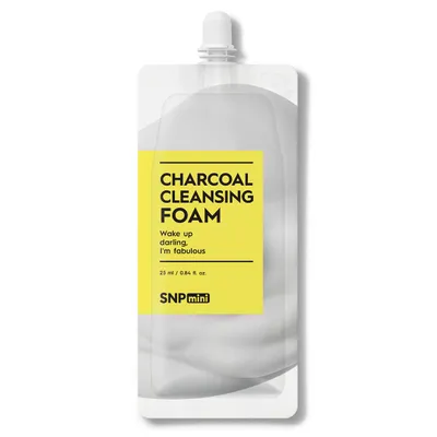 SNP Charcoal Cleansing Foam (Oczyszczająca pianka z proszkiem węglowym)