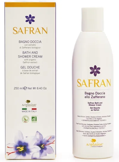 Arganiae Safran, Bath and Shower Cream (Szafran, Kremowy płyn do kąpieli)