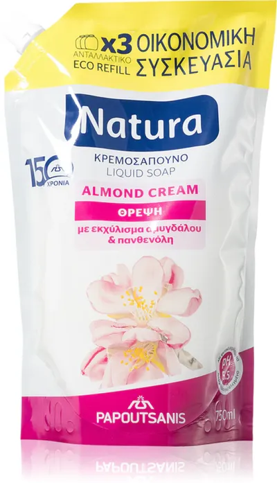 Papoutsanis Almond Cream, Liquid Soap (Migdał, Mydło w płynie)