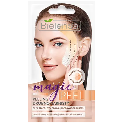 Bielenda Magic Peel, Peeling drobnoziarnisty do cery szarej, zmęczonej, pozbawionej blasku