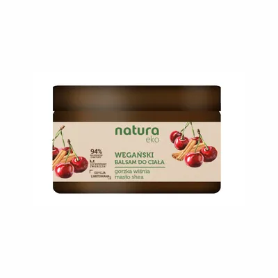 Natura Eko Wegański balsam do ciała `Gorzka wiśnia i masło shea`