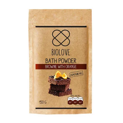 Biolove Brownie with Orange, Bath Powder (Puder do kąpieli `Brownie z pomarańczą`)