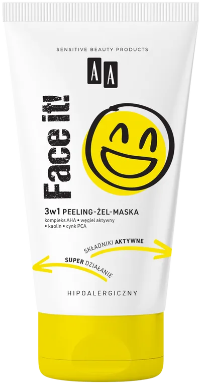 AA Face It!, 3w1 Peeling-żel-maska