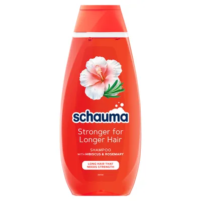 Schauma Stronger For Longer Hair, Hibiscus & Rosemary Shampoo (Hibiskus i rozmaryn, Szampon do włosów)