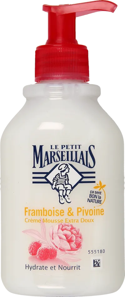 Le Petit Marseillais Extra Doux, Malina i piwonia, Delikatne kremowe mydło w płynie