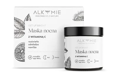 Alkmie Get Up Bright, Maska nocna z witaminą C