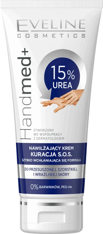Eveline Cosmetics Handmed +, Nawilżający krem- kuracja do rak i paznokci 15% Urea