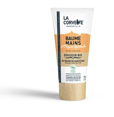 La Corvette Baume Mains Douceur Bio au Beurre de Karite (Organiczny balsam do rąk `Masło Shea & słodki migdał`)