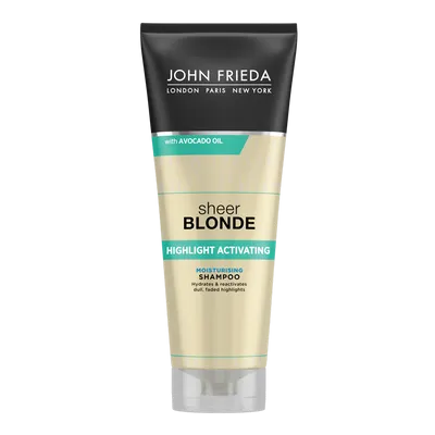 John Frieda Sheer Blonde, Highlight Activating Moisturising Shampoo (Szampon nawilżający)