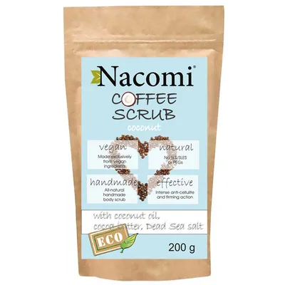 Nacomi Coffee Scrub with Coconut Oil (Peeling suchy o zapachu kokosa)