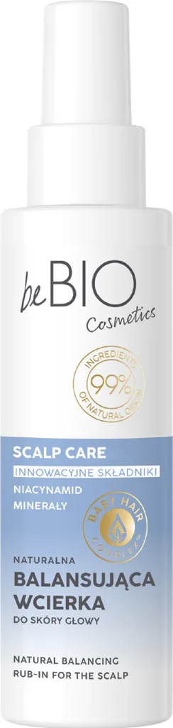 beBIO Scalp Care, Naturalna balansująca wcierka do skóry głowy