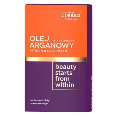 L'biotica Loveliness, Olej Arganowy & Witaminy A + E w kapsułkach