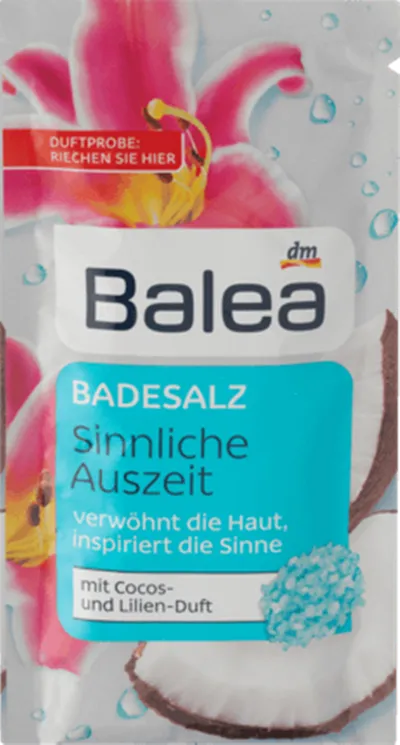 Balea Sinnliche Auszeit, Badesalz (Sól do kąpieli 'Kokos i lilia')