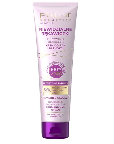Eveline Cosmetics Niewidzialne Rękawiczki, Odżywczo-ochronny krem do rąk i paznokci