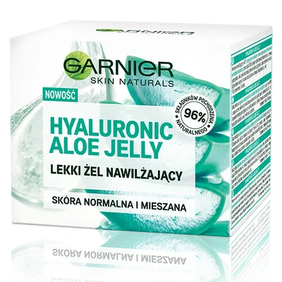 Garnier Skin Naturals, Hyaluronic Aloe Jelly (Lekki żel nawilżający, Skóra normalna i mieszana)