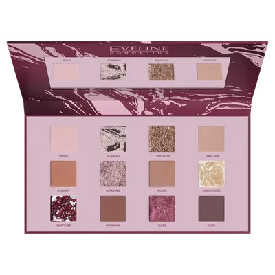Eveline Cosmetics Shocking Nudes Eyeshadow Palette (Paleta 12 cieni do powiek)
