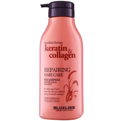 Luxliss Keratin & Collagen, Repairing Hair Care Shampoo (Naprawczy szampon do włosów)