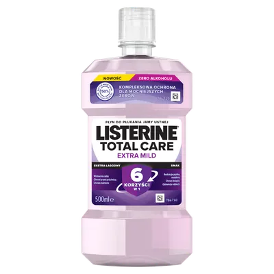Listerine Total Care, Extra Mild, Łagodny płyn do płukania jamy ustnej