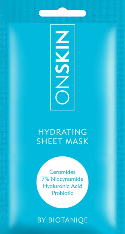 Biotaniqe OnSkin, Hydrating Sheet Mask (Nawilżająca maska na tkaninie)
