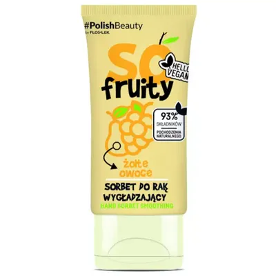 Floslek So fruity, Sorbet do rąk wygładzający `Żółte owoce`