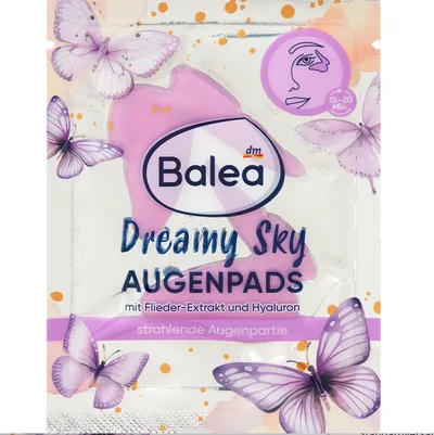 Balea Dreamy Sky, Hydrogel Eye Pads with Lilac-Extract & Hyaluron (Płatki pod oczy)