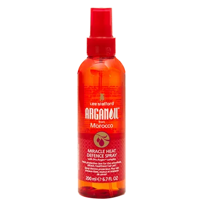 Lee Stafford Argan Oil, Miracle Heat Defence Spray (Spray chroniący włosy z olejkiem arganowym)