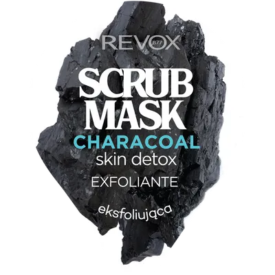 Revox Scrub Mask Charcoal Skin Detox (Maska eksfoliująca do twarzy)