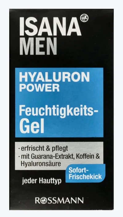 Isana Men, Hyaluron Power, Feuchtigkeits-Gel (Żel chłodzący)