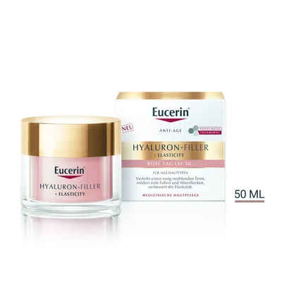 Eucerin Hyaluron-Filler + Elasticity, Różany krem do twarzy z SPF30