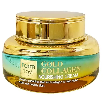 FarmStay Gold Collagen Nourishing Cream (Odżywczy krem do twarzy z kolagenem)