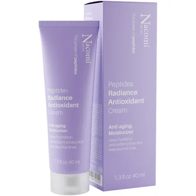 Nacomi Next Lvl, The Power of Peptides, Peptides Radiance Antioxidant Cream (Krem antyoksydacyjny do twarzy z peptydami)