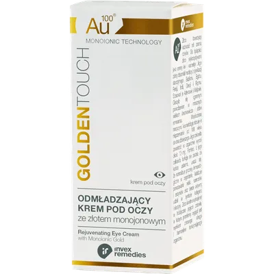 Invex Remedies Golden Touch, AU100 Odmładzający krem pod oczy ze złotem monojonowym