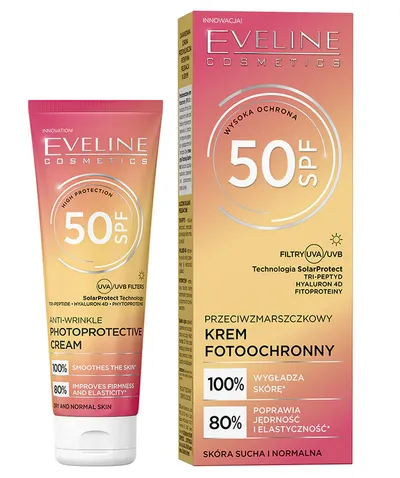 Eveline Cosmetics Przeciwzmarszczkowy krem fotoochronny SPF50